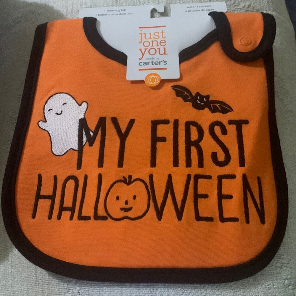 Halloween Teething Bib